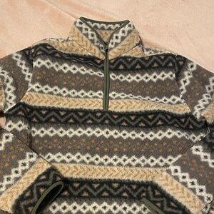 Old Navy Men's Patterned Fleece Sweater - Multicolor